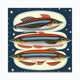 Three Fishes Canvas Print