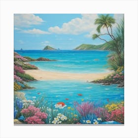 Beach Scene Canvas Print