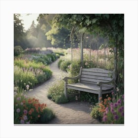 A Photo Of A Serene Garden Path That Win Ppmul7qqsx Xzs34dr7 Rg Umipzcf7qbmioq8ush0q1q Canvas Print