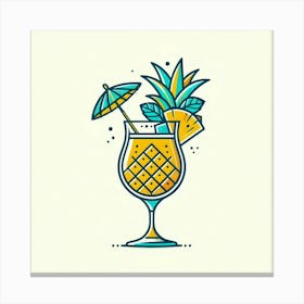 Tropical cocktail 3 Canvas Print