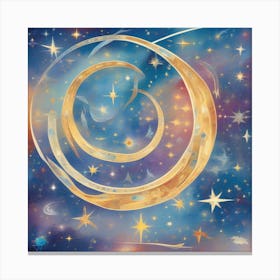 Celestial Constellations Abstract Pieces Depicting Constellations And Galaxies In Swirling Colors A 916137769 (1) Canvas Print