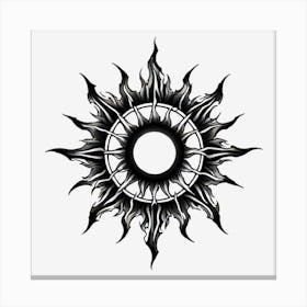 blackSun Canvas Print