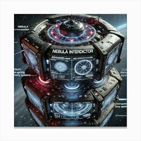 Nebula Interdictor Advanced Jamming Hacking Modules 1024 Canvas Print