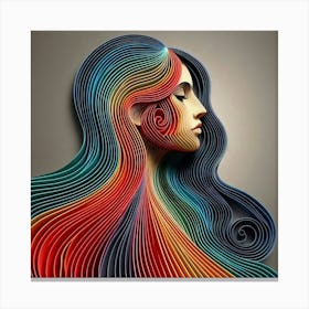 A female subject 7 Canvas Print