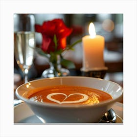 Valentines Day Tomato Soup Canvas Print