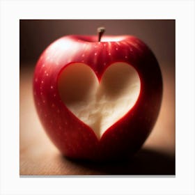 Heart Shaped Apple 1 Canvas Print