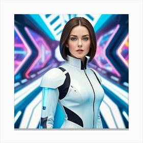 Futuristic Woman 20 Canvas Print