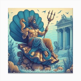 God Of The Sea Canvas Print