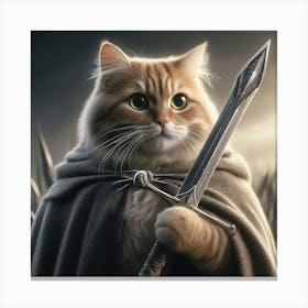 Lord Of The Rings Cat 6 Canvas Print