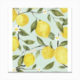 Lemons On A Branch Canvas Print