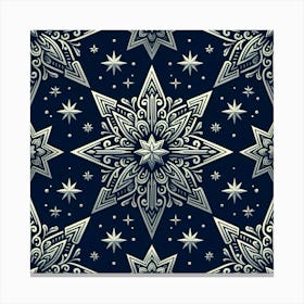 Snowflake Pattern Canvas Print