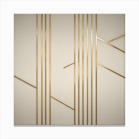 Gold Deco Wall Art Canvas Print