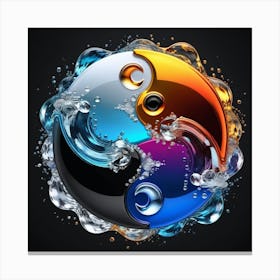 Yin Yang Symbol 7 Canvas Print