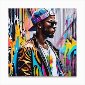 Graffiti Man Canvas Print