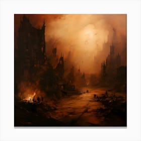 Dark City Canvas Print