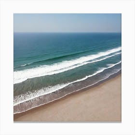 Aerial View Of The Beach 4 Canvas Print