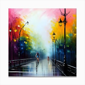 Of A Street Scene Canvas Print