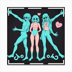 Sexy Girls 3 Canvas Print