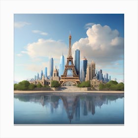 Paris Stock Videos & Royalty-Free Footage Canvas Print