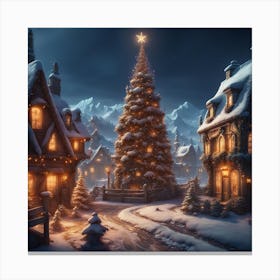 Christmas Village Canvas Print