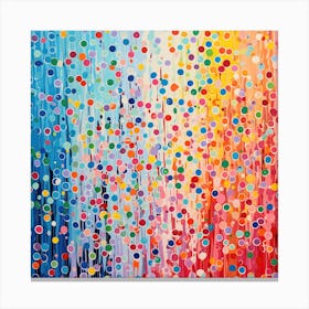 Rainbow Rain Canvas Print