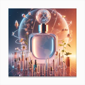 Futuristic Perfume Bottle Canvas Print