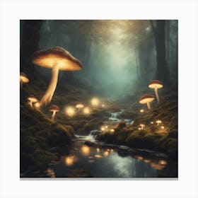 Mushroom Forest Canvas Print