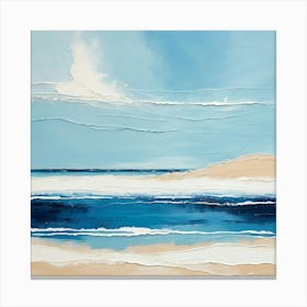 Beach At Sunrise 1 Canvas Print