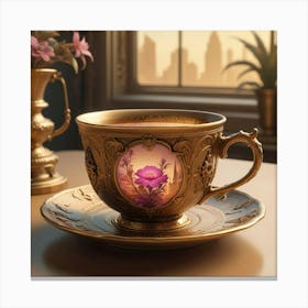 Tea Art 415 Canvas Print