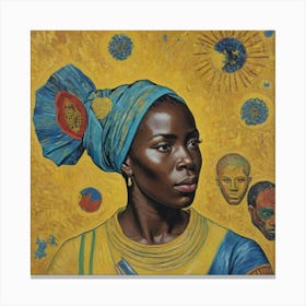 Traditional African Woman Canvas Print