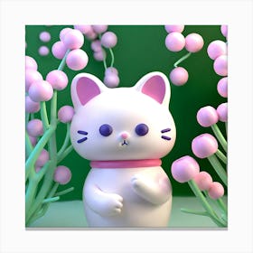 Kawaii Cat 1 Canvas Print