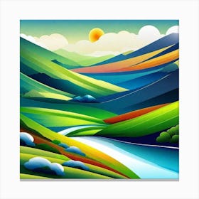 Landscape Painting 178 Canvas Print