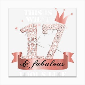 17 & Fabulous I Black Peach Party Group Candid Photo Outfit 1 Canvas Print