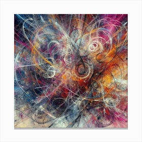 Abstract Fractal Painting Canvas Print