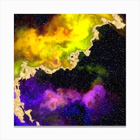 100 Nebulas in Space with Stars Abstract n.065 Canvas Print