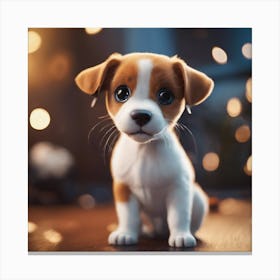 Jack Russell Puppy Canvas Print