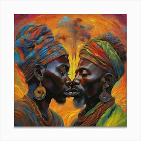 'The Kiss' Canvas Print