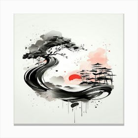 Japanese Tree Canvas Print