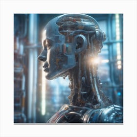 Cyborg Woman 91 Canvas Print