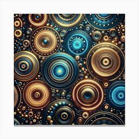 Abstract Circles Canvas Print