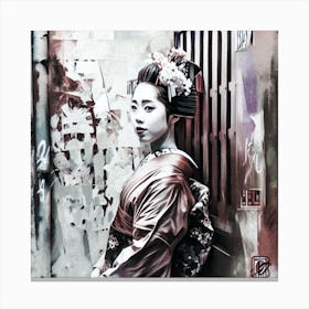 Geisha 9 Canvas Print
