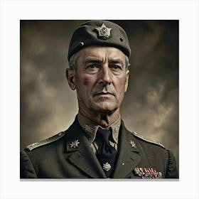 Soldier In Uniform 3 Canvas Print