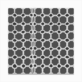 Abstract Black And White Seamless Pattern, tile pattern  Canvas Print