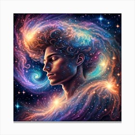 dreamer in the stars Canvas Print