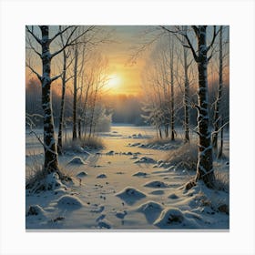 Winter Landscape 2 Canvas Print