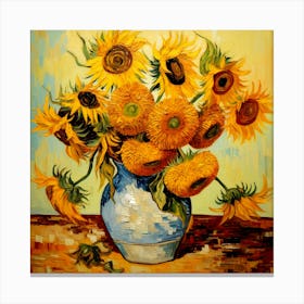 Vincent Van Gogh Sunflowers Canvas Print