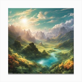 Valley Of The Sun Canvas Print