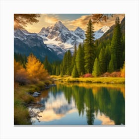 Autumn In The Mountains Canvas Print