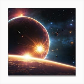 Nasa Space Painting Canvas Print