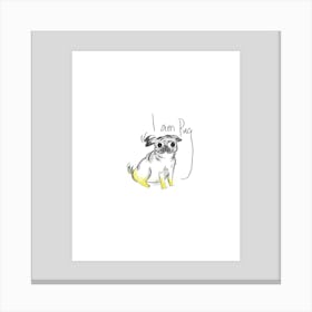 I am PUG -reggaepainting Canvas Print